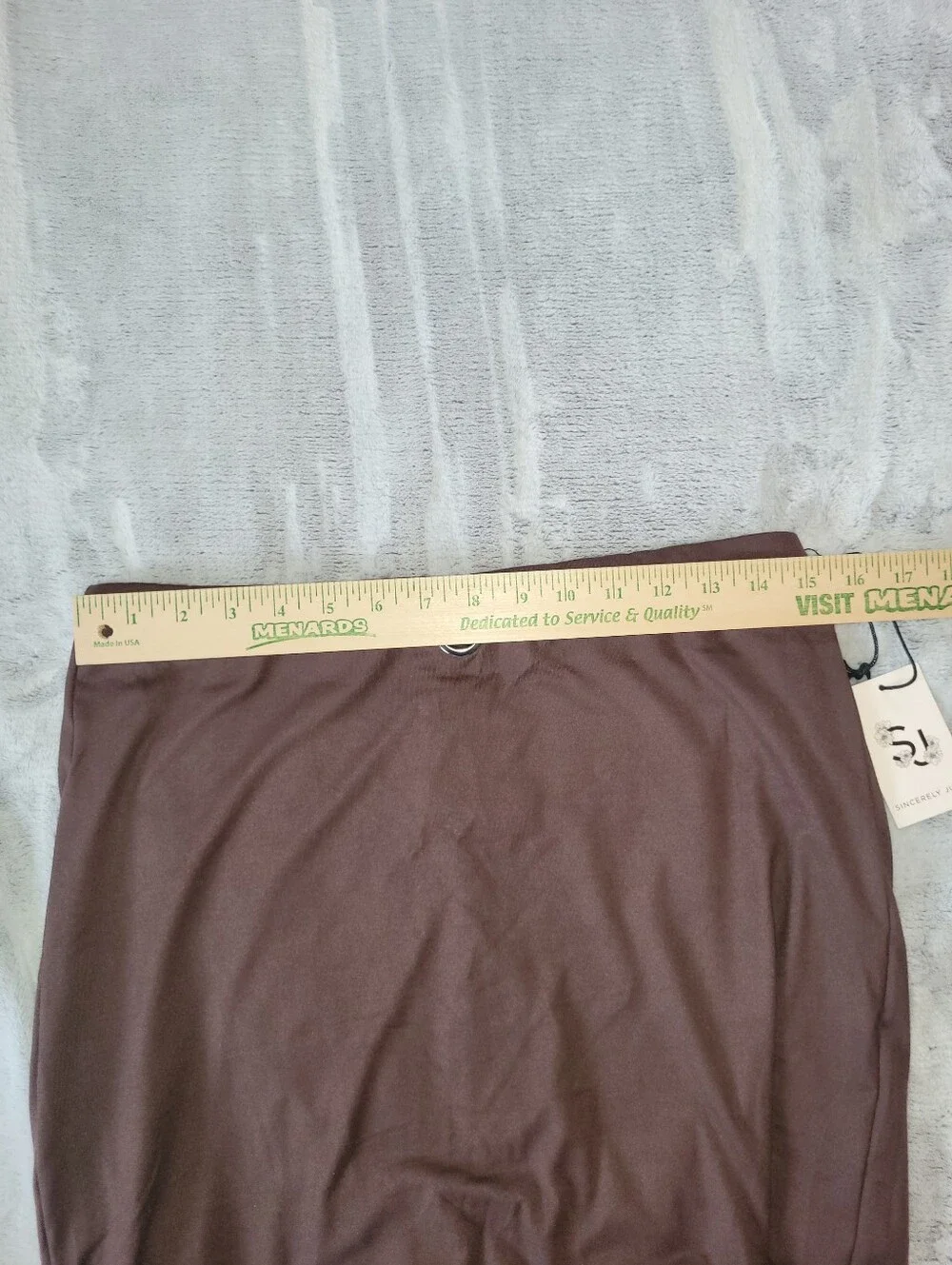 Sincerely Jules Womens Large Brown Bodycon Maxi Skirt Boho Chic Festival Concert